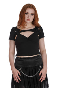 Banned Alternative Top Lunar Serenade Cut Out