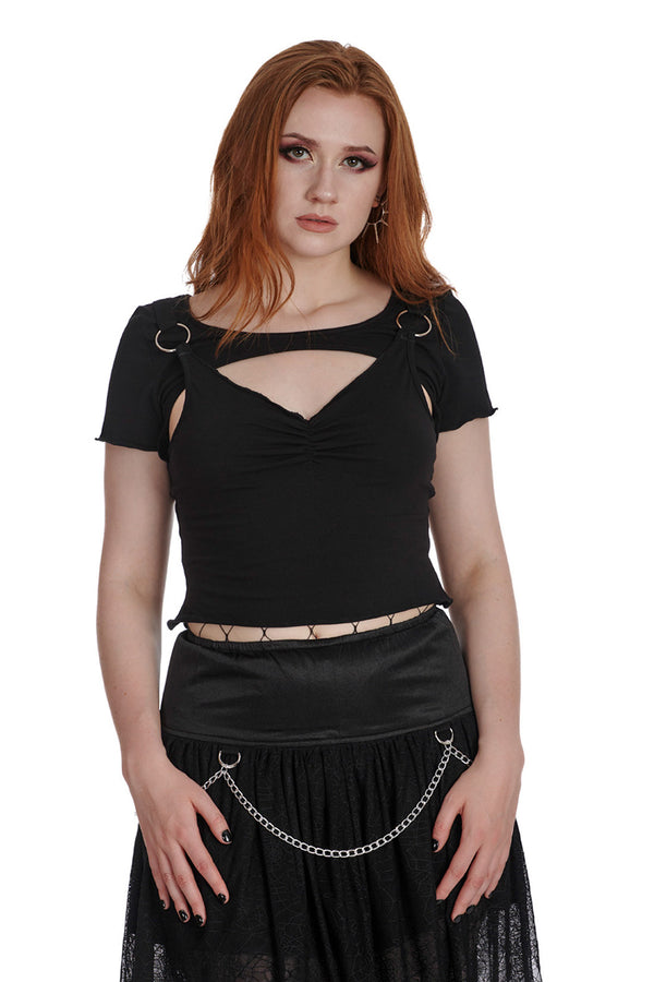 Banned Alternative Top Lunar Serenade Cut Out