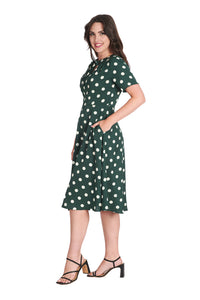 Banned Retro Swingkleid Spot Set Sail Grün