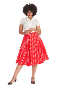 Banned Retro Tellerrock Polka Dot Days Swing Rot