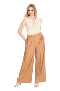 Banned Retro Stricktop Anchor Ahoy Creme