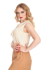 Banned Retro Stricktop Anchor Ahoy Creme