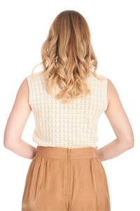 Banned Retro Stricktop Anchor Ahoy Creme