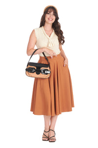 Banned Retro Tellerrock Sway Swing Braun