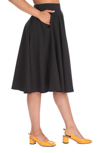 Banned Retro Tellerrock Sway Swing Schwarz