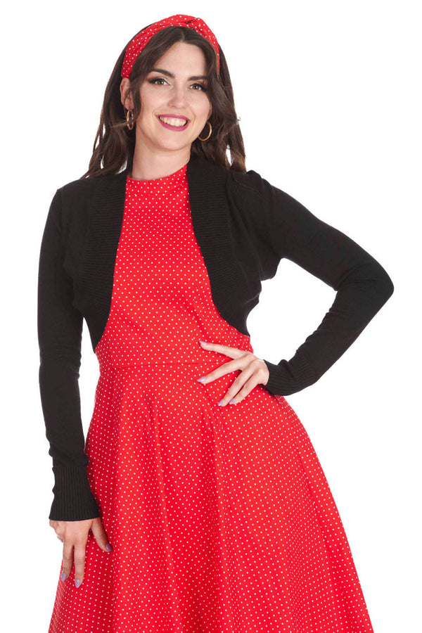 Banned Retro Bolero Betty Schwarz