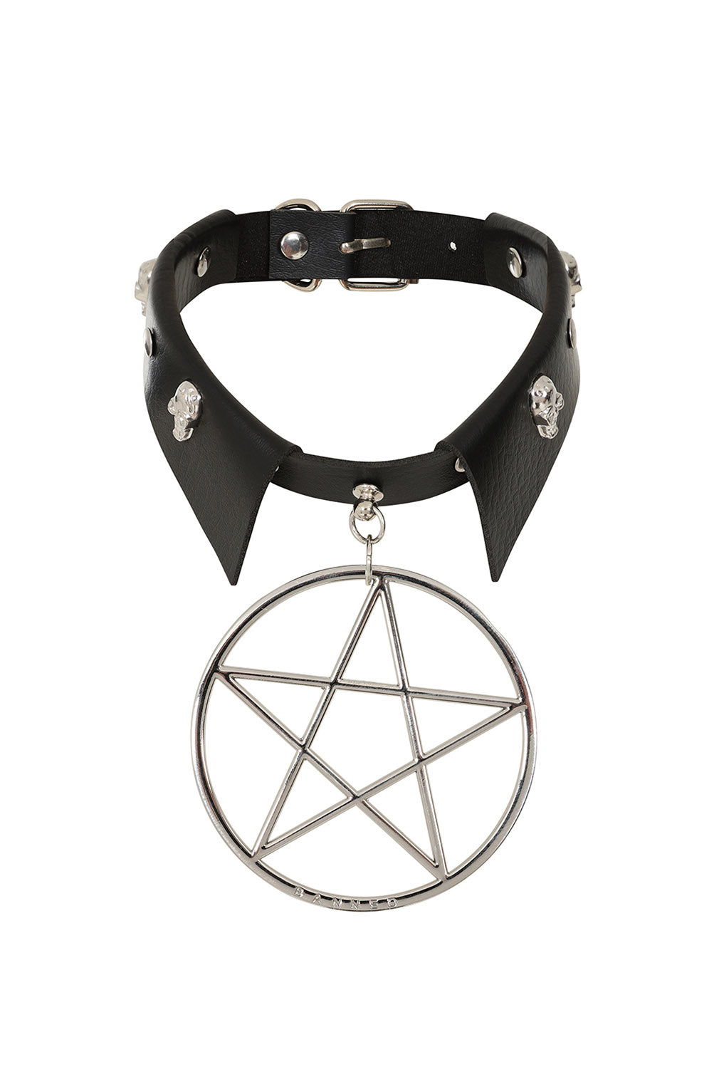 Banned Alternative Halsband Restrict Pentagram Choker