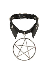Banned Alternative Halsband Restrict Pentagram Choker