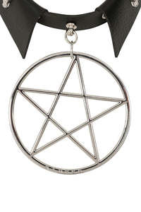 Banned Alternative Halsband Restrict Pentagram Choker