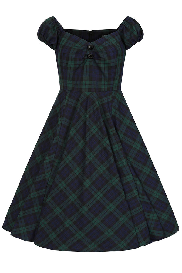 Hearts & Roses London Swing Kleid Judith Tartan