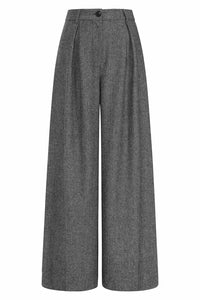 Banned Retro Palazzo Hose Lori Herringbone Trousers