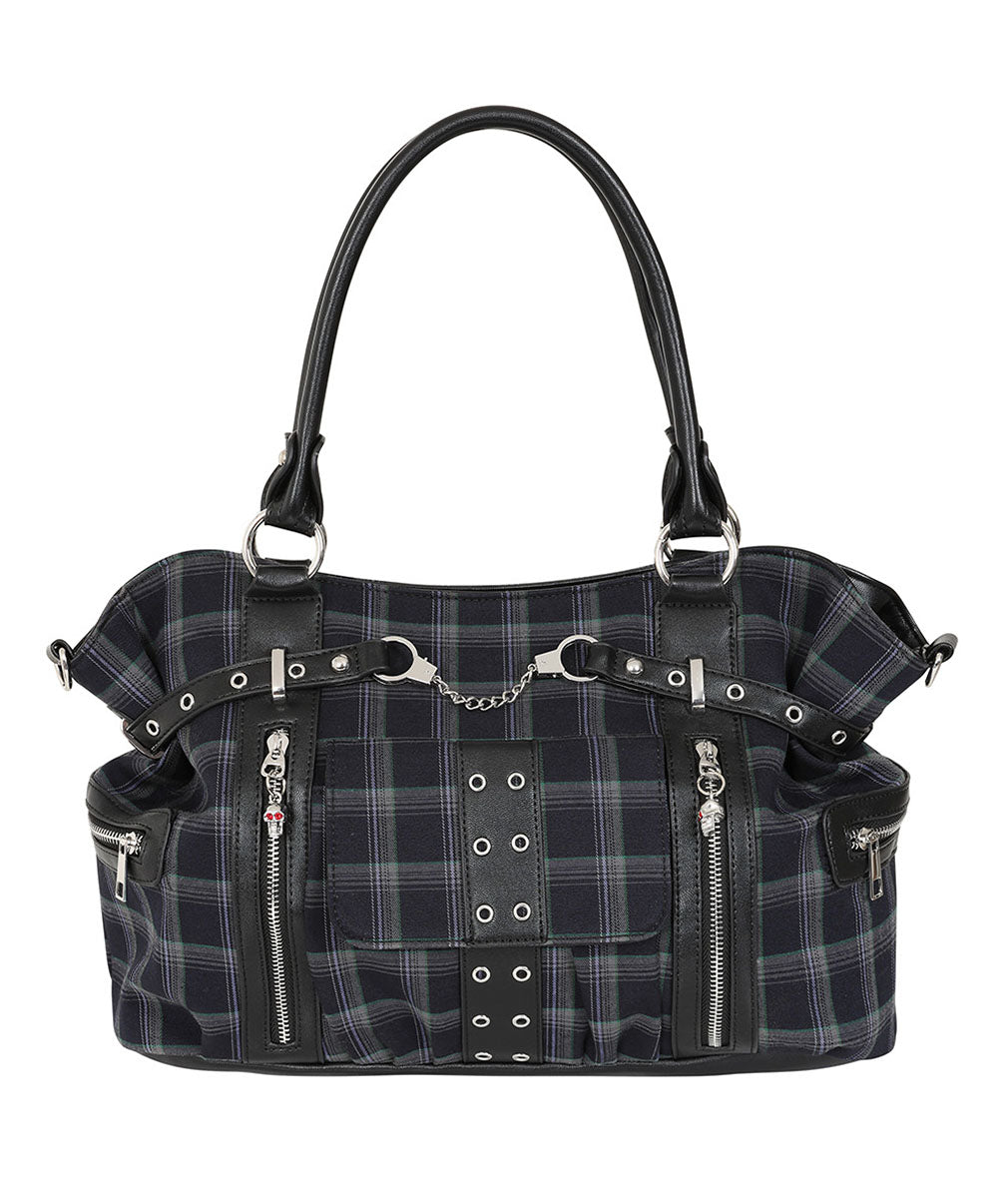 Banned Alternative Schultertasche Rise Up Grau