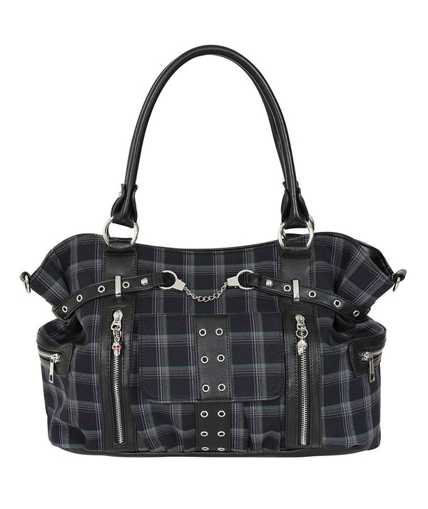 Banned Alternative Schultertasche Rise Up Grau