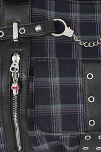 Banned Alternative Schultertasche Rise Up Grau