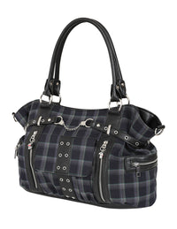 Banned Alternative Schultertasche Rise Up Grau