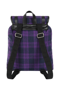 Banned Alternative Rucksack Yamy Kariert Violett