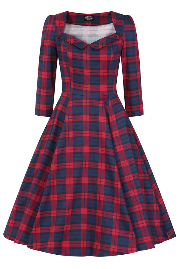 Hearts & Roses London Swing Kleid Margot Tartan
