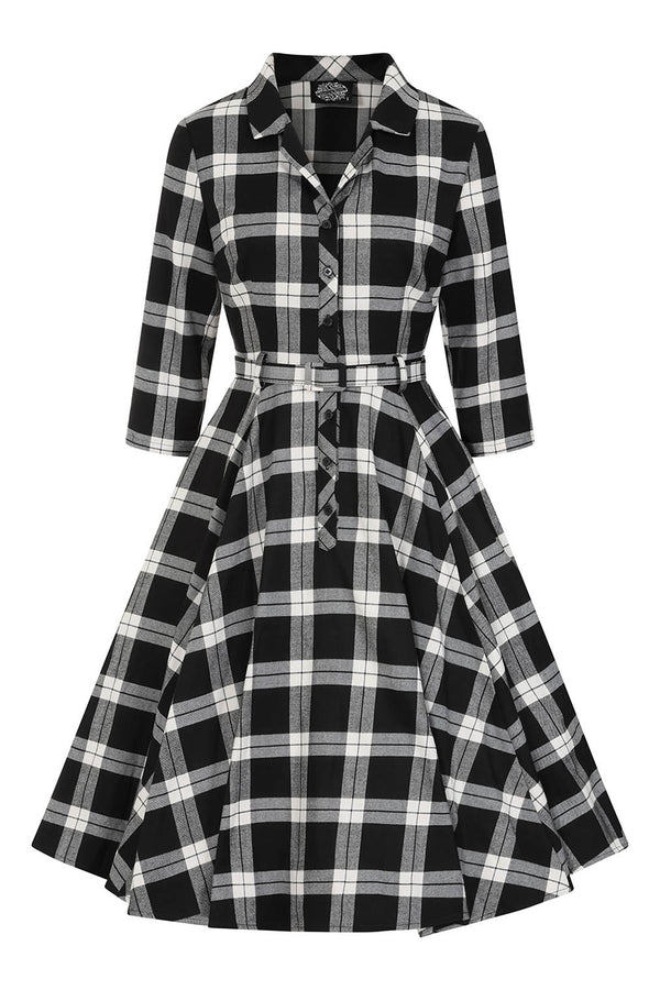 Hearts & Roses London Swing Kleid Lacey Tartan