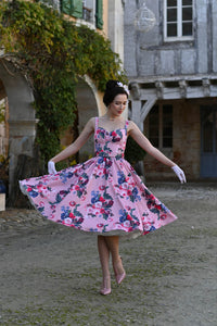 Hearts & Roses London Swing Kleid Rosabelle Bloom