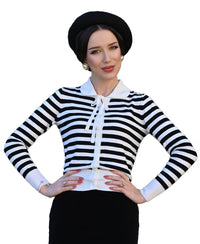 Hearts & Roses London Strickjacke The Monroe Classic Stripe Cardigan