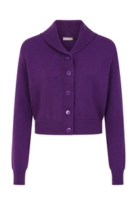 Banned Retro Strickjacke Violet Cardigan Lila