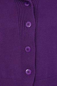 Banned Retro Strickjacke Violet Cardigan Lila