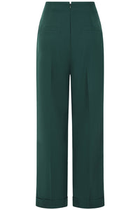 Banned Retro Marlenehose Adventures Ahead Smaragdgrün