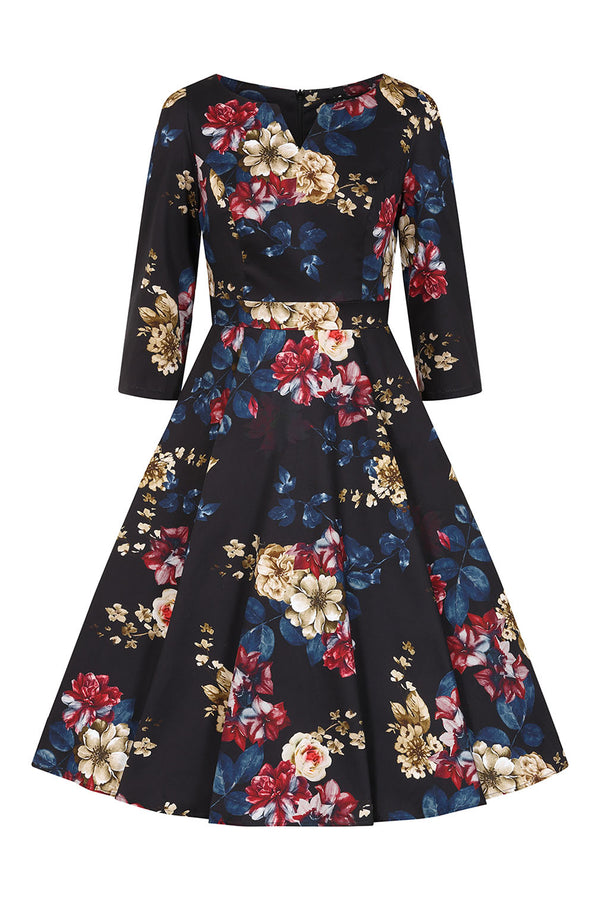 Hearts & Roses London Swing Kleid Christina Floral