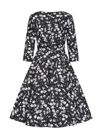 Hearts & Roses London Swing Kleid Suzy Monochrome