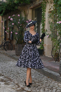 Hearts & Roses London Swing Kleid Suzy Monochrome
