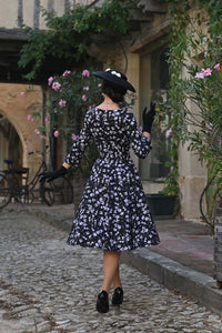 Hearts & Roses London Swing Kleid Suzy Monochrome