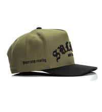 Sullen Clothing Snapback Cap Rock Script Dark Forest