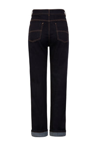 Hell Bunny Jeans Hose Weston Denim Navy Blau