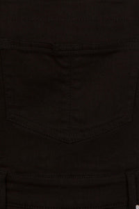 Hell Bunny Latzhose Elly May Denim Dungaree Schwarz