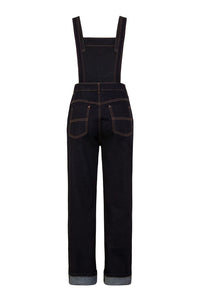 Hell Bunny Latzhose Elly May Denim Dungaree Blau