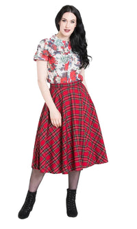 Hell Bunny Rock Irvine 50's Skirt Rot