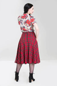Hell Bunny Rock Irvine 50's Skirt Rot