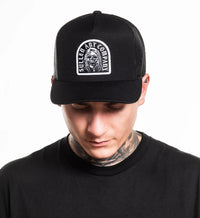 Sullen Clothing Trucker Cap Creaper Schwarz