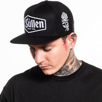 Sullen Clothing Snapback Cap Last Rites Schwarz-Weiß