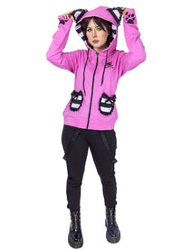 Bye Bye Kitty Kapuzenjacke BBK Frill Hood