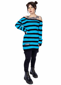 Poizen Industries Strickpullover Camden Blau