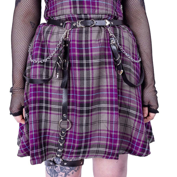 Heartless Geschirr Hex Heart Leg Harness Belt
