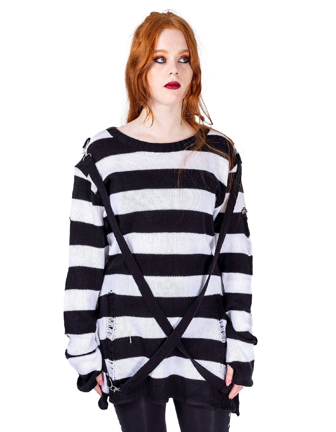 Heartless Pullover Oriana Weiß