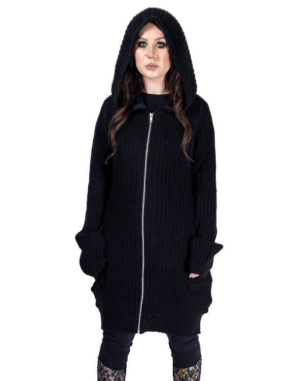 Poizen Industries Strickjacke Esther Cardigan Schwarz
