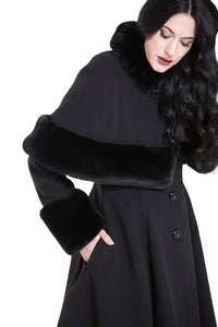 Hell Bunny Mantel Capulet Schwarz