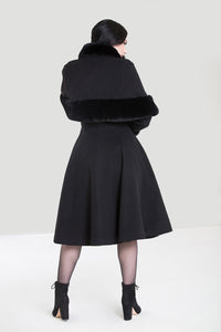Hell Bunny Mantel Capulet Schwarz