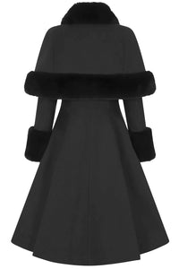 Hell Bunny Mantel Capulet Schwarz