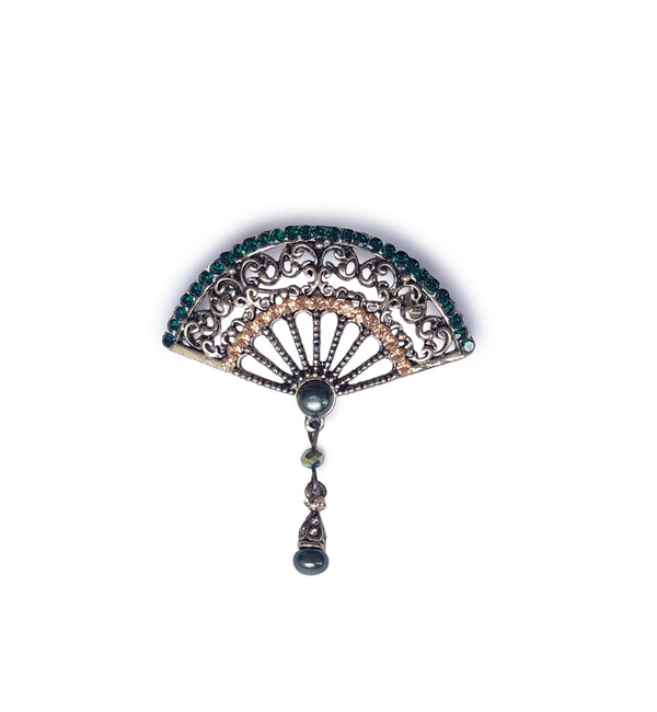 Banned Retro Brosche Intricate Fan