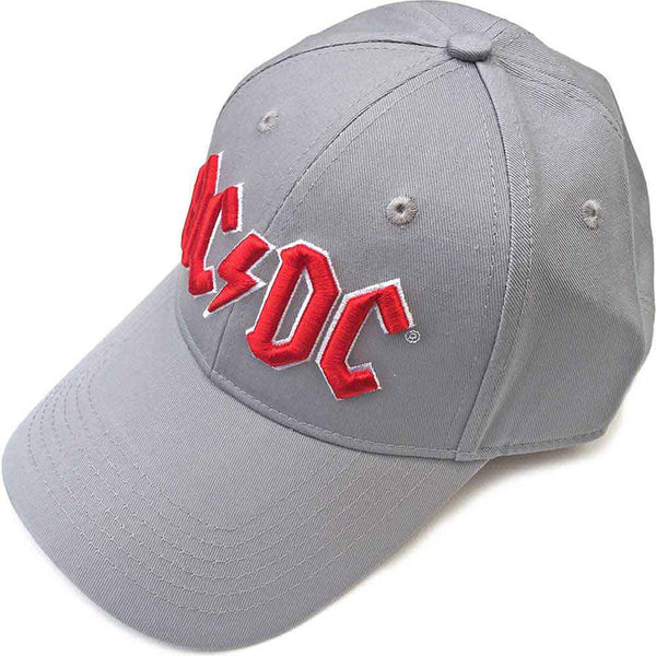 AC/DC Cap Grau Logo Rot