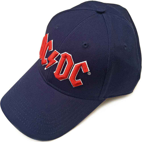AC/DC Cap Navy Blau Logo Rot